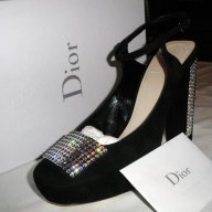 Christian Dior Oригинални Дамски обувки с камъни , снимка 1 - Дамски обувки на ток - 10544599