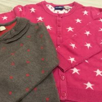 2 детски пуловерчета 12-18 м., снимка 1 - Бебешки блузки - 24848427