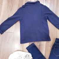 Тъмно синьо детско сако 5/6год, снимка 4 - Детски якета и елеци - 22715427