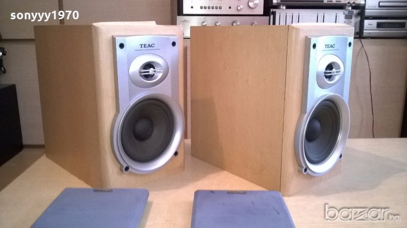 teac-2х50w/6ohm-2бр тонколони-28х26х17см-внос швеицария, снимка 1