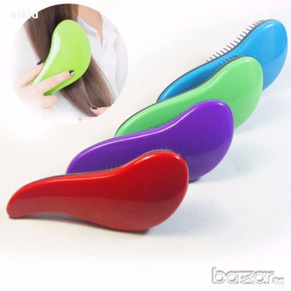 четка за коса за лесно сресване релаксира скалпа и стимулира растежа , срещу сплитане тип Tangle, снимка 1