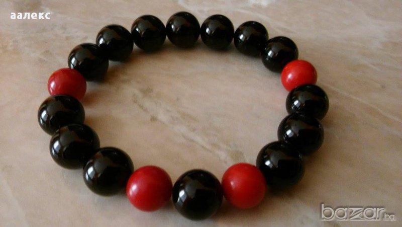 Ръчно изработена гривна от естествени камъни, снимка 1