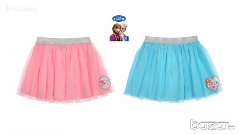 Нова цена! Детска пола Frozen за 8 и 10 г. двойна тюл, снимка 1