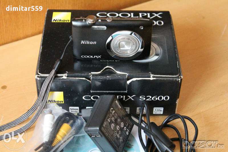 HD Nikon Colpix S2600 14MP фотоапарат като нов, снимка 1