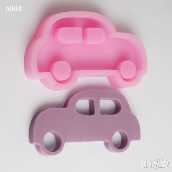 Голяма лека кола автомобил дълбок силиконов молд форма за фондан шоколад гипс калъп декор, снимка 1