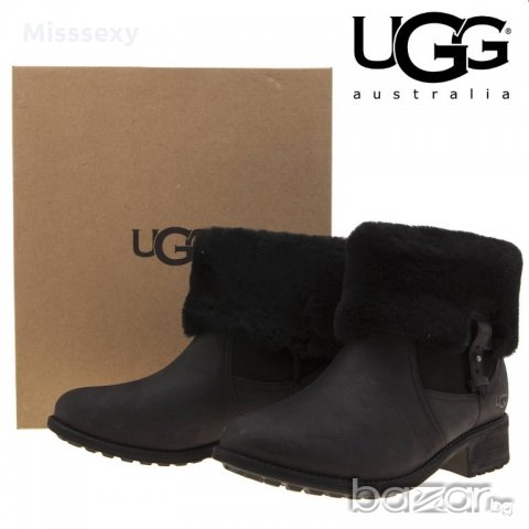 ПРОМО 🍊 UGG AUSTRALIA 36/37 номер 🍊 Дамски водоустойчиви боти от ест. кожа и вълна нови с кутия, снимка 11 - Дамски боти - 20264981