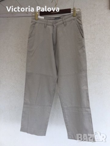 Модерен нов панталон лен и памук B BATISTINI, снимка 3 - Панталони - 25354539