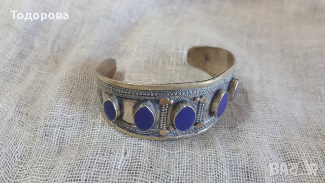 Старинна арабска гривна с  камъни, снимка 4 - Антикварни и старинни предмети - 25316930