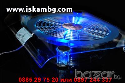 Охладител за лаптоп с голям вентилатор - код NB-7, снимка 13 - Лаптоп аксесоари - 13038673