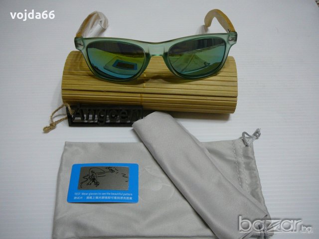 Слънчеви очила PC & Bamboo, снимка 1 - Слънчеви и диоптрични очила - 18953503