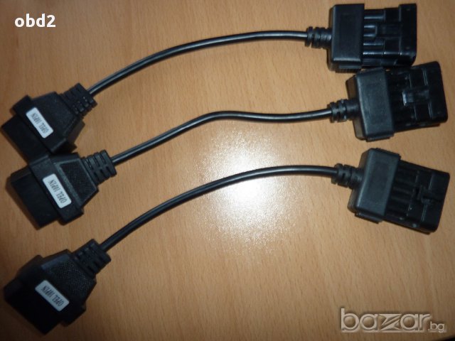 Кабел-преходник Opel  10 pin мъжки към 16 pin OBD2, за Autocom / Delphi / OpCom, снимка 3 - Аксесоари и консумативи - 11868743