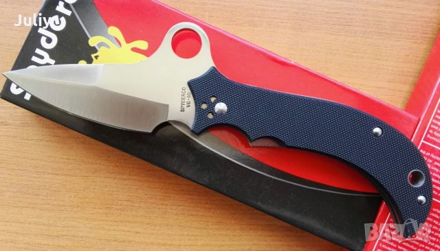 Сгъваем нож Spyderco Jot Singh Khalsa / Сгъваем нож Spyderco C94, снимка 10 - Ножове - 22641154