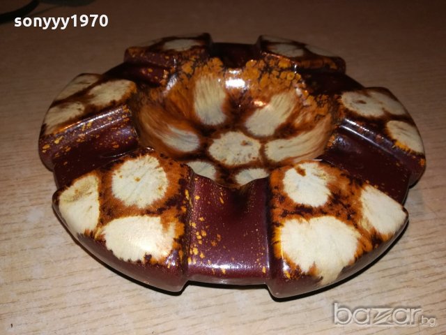 голям керамичен пепелник-18х5см, снимка 9 - Колекции - 20896693