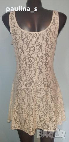 ВИНТИДЖ / Дантелена рокля тип нощница от соц-а, снимка 4 - Рокли - 26108681