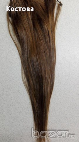 Естествена сурова  натурално руса човешка коса , Не боядисвана, снимка 5 - Аксесоари за коса - 8740048