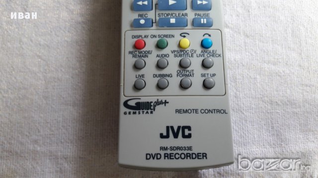 JVC video recorder - дистанционно управление, снимка 4 - Други - 17997373