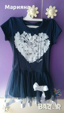 детска синя рокля