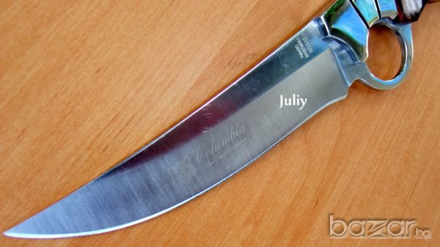 Ловен нож с фиксирано острие COLUMBIA №A10 , снимка 5 - Ножове - 7623736