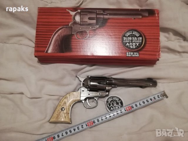 Револвер-пистолет Колт 45 от 1873 г. Колекционерска висококачествена Реплика на Colt , снимка 3 - Колекции - 23894008