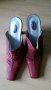 червени чехли от естествена кожа, снимка 1 - Чехли - 21512846