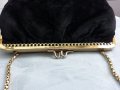   дамска чанта клъч черно кадифе, снимка 9