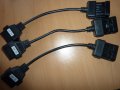 Кабел-преходник Opel  10 pin мъжки към 16 pin OBD2, за Autocom / Delphi / OpCom, снимка 3