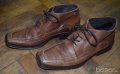Manfield мъжки кожени обувки естествена кожа светло кафяви, снимка 2