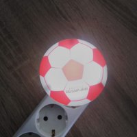 535 Детска нощна лампа за контакт Футболна топка лед лампа за стена 1W, снимка 4 - Детски нощни лампи - 22982656