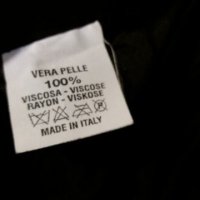 Дам.яке-ест.кожа-/крек/-"Vera Pelle"-черно. Закупено от Италия., снимка 15 - Якета - 22487838