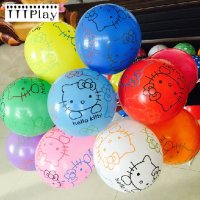 Hello Kitty Коте Кити Обикновен надуваем латекс латексов балон парти, снимка 4 - Други - 23834923