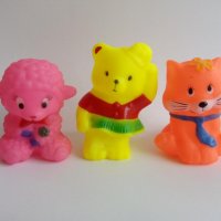 Комплект три броя гумени играчки Мечо пух и приятели , снимка 1 - Рисуване и оцветяване - 21143637