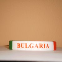  Силиконова гривна с надпис BULGARIA, снимка 1 - Гривни - 25427144
