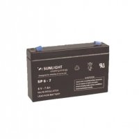 Акумулаторна оловна батерия SUNLIGHT 6V 7AH 151х34х100mm, снимка 1 - Друга електроника - 20785883