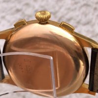 Златен мъжки ръчен часовник-хронограф от 1950г. , снимка 11 - Мъжки - 22113662