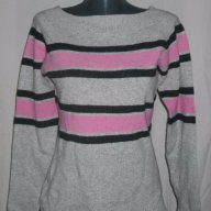 Еластичен кашмирен пуловер с открити рамене / унисайз , снимка 1 - Блузи с дълъг ръкав и пуловери - 16511070