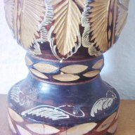 Стара ваза дърворезба 3, снимка 5 - Антикварни и старинни предмети - 10410547