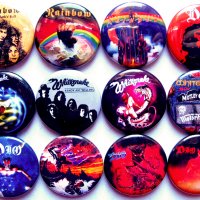 Значки на Rainbow Dio Whitesnake, снимка 1 - Други ценни предмети - 24868419