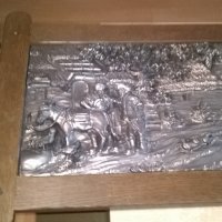 огромна тежка немска картина-дърво и олово-внос швеицария, снимка 9 - Антикварни и старинни предмети - 22136540