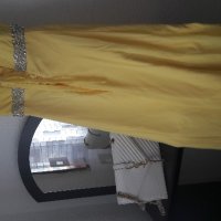 Бална рокля жълта с връзка корсет, снимка 2 - Рокли - 20563499