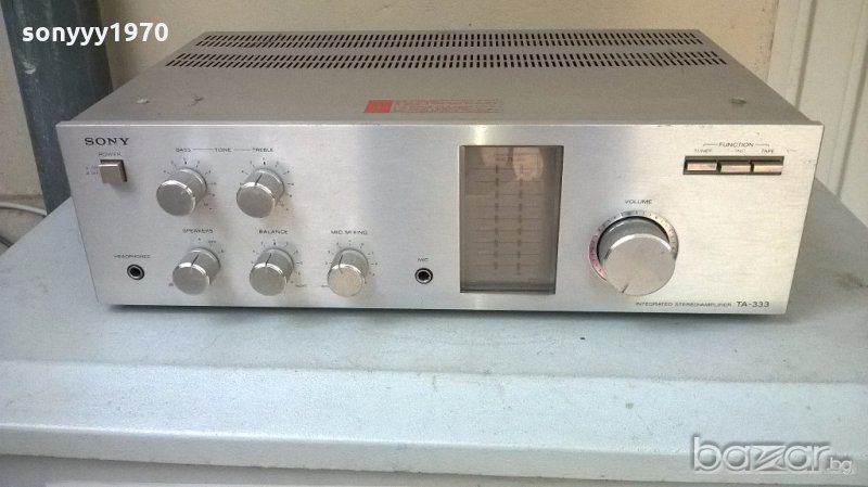 sony ta-333 amplifier-made in taiwan-внос швеицария, снимка 1