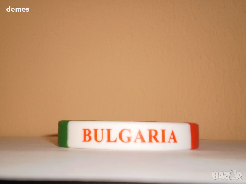  Силиконова гривна с надпис BULGARIA, снимка 1