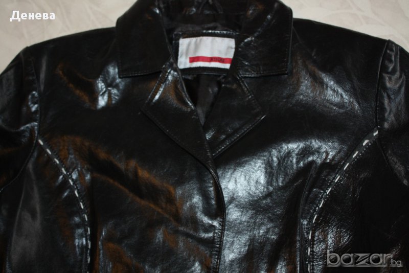 ЕСТЕСТВЕНА КОЖА на ASURE /ITALY/ дамско кожено сако, снимка 1