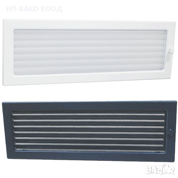 ВЕНТИЛАЦИОННА РЕШЕТКА ЗА КАМИНА ЗАТВАРЯЩА С МОНТАЖНА РАМКА И МРЕЖА, снимка 1