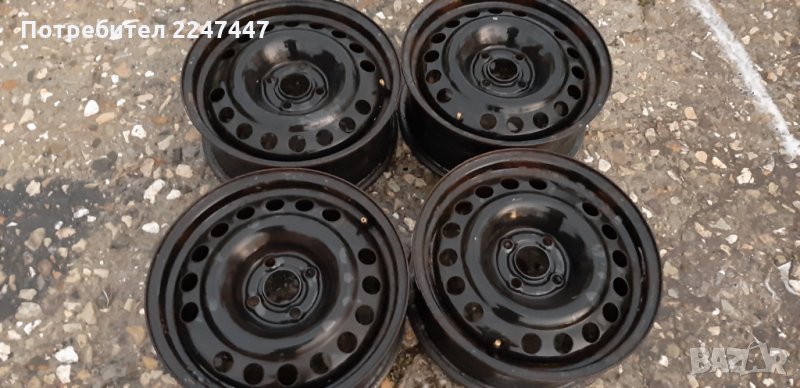 Джанти 4х100 15"Железни ЕТ43, снимка 1