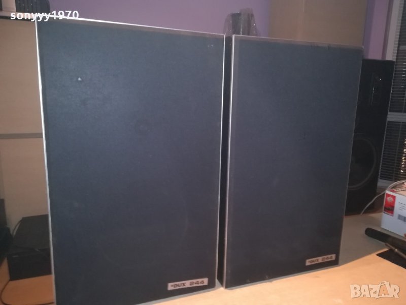 dux j244-2x100w/8ohm-55х33х25см-внос швеицария, снимка 1