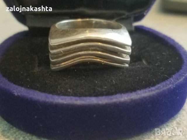 Сребърен пръстен-7,69гр/925, снимка 5 - Пръстени - 25249604
