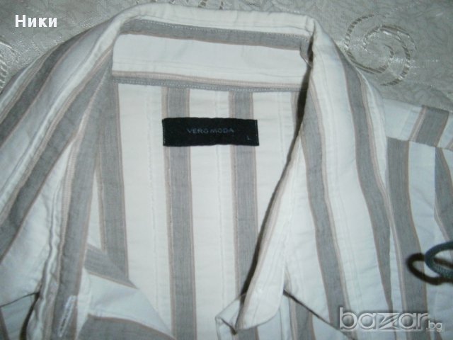 Дамска риза райе на Веро мода - размер Л, снимка 3 - Ризи - 12419666