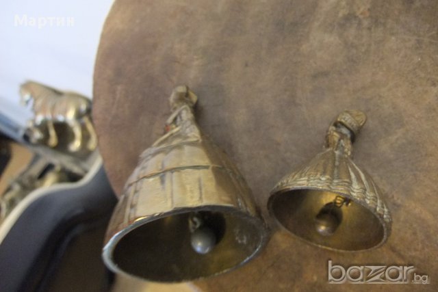  Колекционерски стари масивни бронзови - Камбанки - 2бр. !!! (00478), снимка 5 - Антикварни и старинни предмети - 11737866