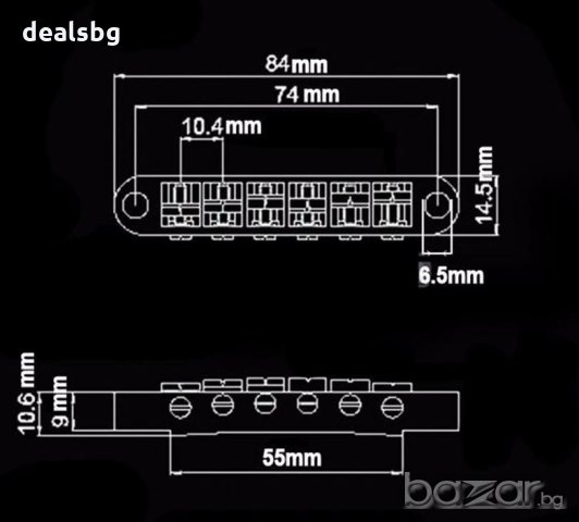 Бридж за електрическа китара,bridge,custom,LP,Gibson., снимка 5 - Китари - 19693341