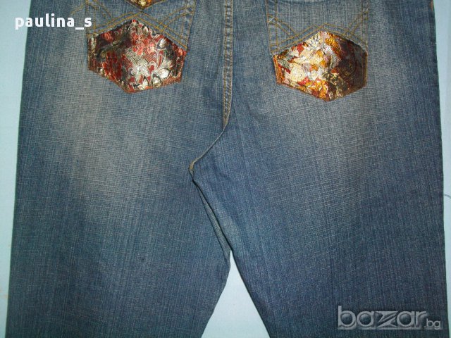 Дизайнерски дънкови бермуди ”DNA” jeans originals” Dona Caran New York! 4-5XL, снимка 9 - Дънки - 14498792